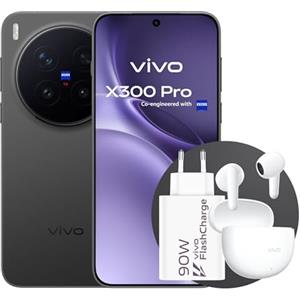 vivo X300Pro 5G, Smartphone con Teleobiettivo APO ZEISS 200MP, 16+16GB RAM，512GB ROM, schermo piatto da 6,78 pollici,Dimensity 9500, IP68 e IP69, Android 16