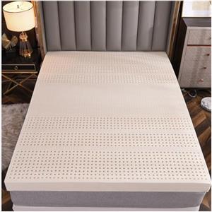 Generic Materasso in Lattice Naturale 100% Puro, Materasso Morbido Spesso da 2.5/5/7.5/10CM di Topper Portatile Allevia La Pressione del Materasso in Lattice Organico,1in,120x190cm(47x75in)