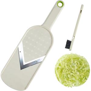 Jekero Mandolina Affetta verdure, Grattugia per Cavolo, Affettatrice Multiuso Portatile - Lama a V in Acciaio Inossidabile, Tritatutto per Verdure da Cucina Multiuso