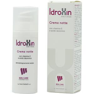 MAVI BIOTECH IdroXin Crema Notte 50ml - Idratazione Intensa con Vitamina E e Acido Ialuronico