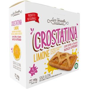 Tomasello Luca Crostatine al Limone 190g - Senza Glutine, Friabile Pastafrolla con Marmellata di Limoni