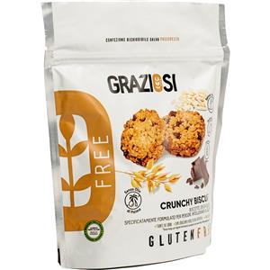 Laboratorio Graziosi Crunchy Biscuits Senza Glutine 180g - Biscotti Croccanti e Leggeri