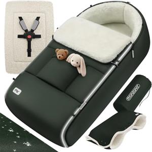 MONZANA® Sacco Nanna Passeggino Invernale Copertina Termica Neonato Accessori Coprigambe Termico Ovetto Bambini Coperta Calda Scaldamani Fasciatoio