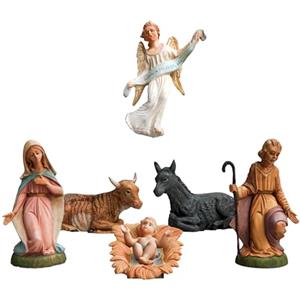 ICE TOYS personaggio presepe nativita misura 30 cm artigiano (SET 6, 30CM)