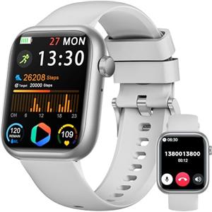 RLQA Smartwatch Uomo Donna, 1.83'' Orologio Smartwatch con Chiamata Bluetooth,Pressione Sanguigna/Cardiofrequenzimetro/Sonno,Contapassi,120+ Modalità Sportive, Impermeabile IP68 Smart Watch per Android&iOS