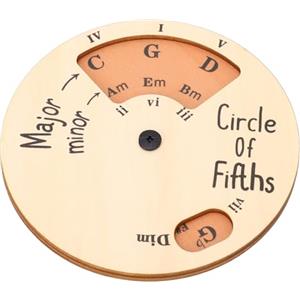 Tbest Strumento per Melodia in Legno, Versatile Cerchio Rotondo della Ruota delle Quinte per L'apprendimento Pratico