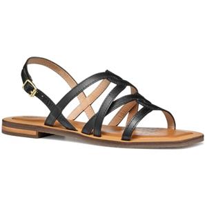 Geox D Sozy QC A, Sandalo Scorrevole Donna, Black, 38 EU