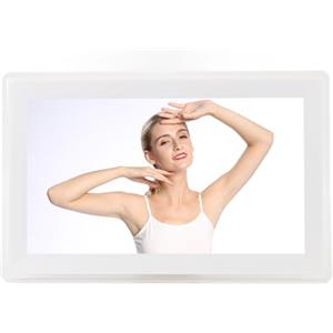 Naroote Cornice per Foto Elettronica, Cornice per Foto Digitale HD LCD Full View Wireless da 15,6 Pollici per Ufficio (Spina europea)