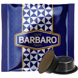 CAFFE' BARBARO Napoli CAFFE' BARBARO 100 Capsule Compatibili Con Macchine a Marchio Lavazza®* A Modo mio®* Miscela Blu Dolce Cremoso Cioccolattoso