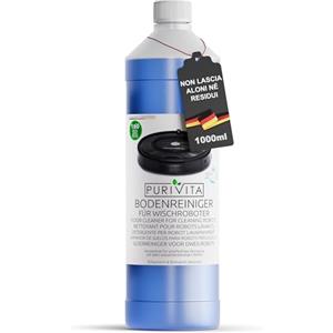 PURIVITA® Detergente per Robot Lavapavimenti [1L] - Detersivo Lava Pavimenti Robot - Liquido Prodotto Lavapavimenti - Floor Cleaner for Roboter - Per Tutti i Tipi di Robot Spazzino e Aspirapolvere