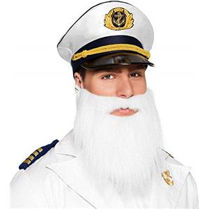 Boland - Barba artificiale, accessorio, trucco, baffi, accessori per carnevale, costumi, festa a tema, JGA, Halloween