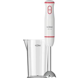 Solac - Frullatore a Immersione Mixo 1000 | 2 Velocità con Funzione Turbo | Lame e Frusta in Acciaio Inox | Montaggio/Smontaggio Facile | Senza BPA | 1000W | Bicchiere Dosatore Incluso