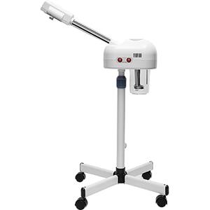 DeeDuud Vapore facciale, 2 in 1 Ozono Viso Sauna con ugello girevole Ruote universali per abitazioni private, ospedali saloni di bellezza