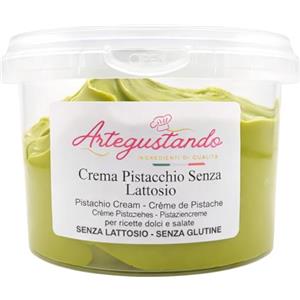 Artegustando Crema Spalmabile al Pistacchio 500g SENZA LATTOSIO - Senza Glutine Ideale per Dolci e Colazione