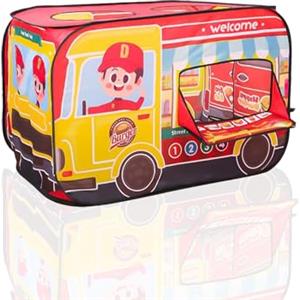 NUC Casetta giocattolo per bambini - Tenda da gioco pop-up per bambini per interni ed esterni con tappetino + custodia - casetta giocattolo per interni a partire dai 3, 4, 5, 6 anni - ideale come