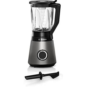 Bosch Hausgeräte Bosch VitaPower Serie 4 MMB6172SN, versione migliorata, 10 anni di garanzia, lame in acciaio inox, contenitore in vetro da 1,5 l, parti lavabili in lavastoviglie, 30,000 giri/min, 1200 W, argento