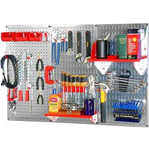 Wall Control Banco da lavoro parete controllo 30-wrk-400wb standard metal Pegboard Tool organizer, 30WRK400GVR