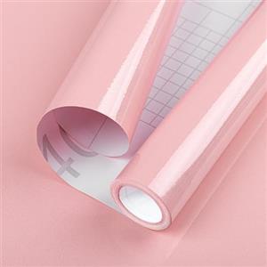 Hode Carta Adesiva per Mobili Rosa 30x300cm, Pellicola Adesiva per Mobili Bianca, Rotolo Carta da Parati Rosa Impermeabile Camera da Letto Cucina Armadio Tavolo