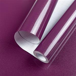 Hode Carta Adesiva per Mobili Viola 30x300cm, Pellicola Adesiva per Mobili Bianca, Rotolo Carta da Parati Viola Impermeabile Camera da Letto Cucina Armadio Tavolo