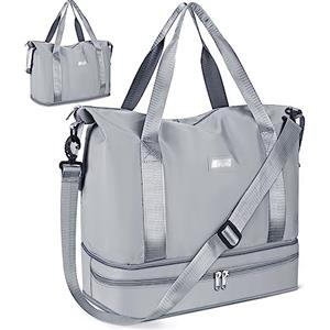 CS COSDDI Borsone da Viaggio Grande, CS COSDDI Borsone Palestra Donna Weekend, borsa sportiva con scomparto umido, borsa bagaglio a mano per aereo, Borsone ospedaliera