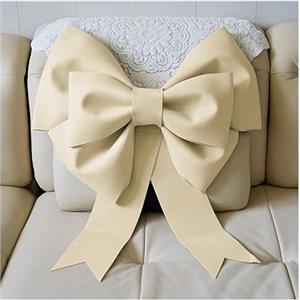 GreatRise Grande Fiocco Gigante Fiocco per Natale Decorazione Fiocco Appeso Fiocco Regalo Fiocco per Auto per Albero di Natale Camino Casa Porta Matrimonio Festa Decorazione Bianco Latte 30cm