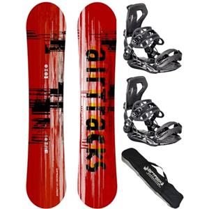 Airtracks Snowboard Set Tavola Linear Extra Wide Uomo 168 - Attacchi Master XL - Sacca Nuovi
