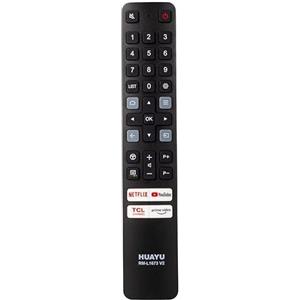 WEB world electronic business Telecomando Universale compatibile per TCL Smart TV LCD LED RM-L1673 V2 con pulsanti Netflix, YouTube, TCL Channel