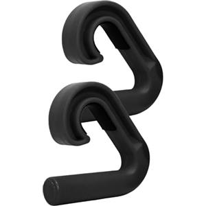 Generico Maniglie a Presa Neutra - Impugnature Antiscivolo con Gancio per Sbarra da Trazioni | Compatibili con Bilancieri e Fasce Elastiche | Maniglie per Allenamento Fitness a Casa o in Palestra