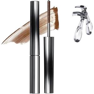Generico Facelove Iron Eye Iron Curl Mascara, effetto ciglia finte 3D a lunga tenuta, incurvante e allungante, waterproof, a lunga tenuta e a prova di sbavature (Marrone)