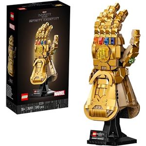 LEGO Marvel Guanto dell'Infinito di Thanos, Kit Modellismo da Costruire per Adulti Fan dei Supereroi Avengers, Idea Regalo per Uomo o Donna da Collezione 76191