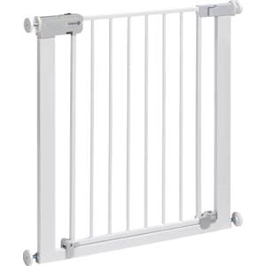 Safety 1st Auto Close Cancelletto di Sicurezza per Bambini con Sistema di Chiusura Automatica, per Aperture 73-80 cm Estensibile Fino a Max 136 cm con Estensioni Vendute a Parte, in Metallo Bianco