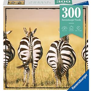 Ravensburger - Puzzle Zebre per Adulti, 300 Pezzi, Collezione Puzzle Moments, Idea Regalo per Lei o Lui, 39x27 cm