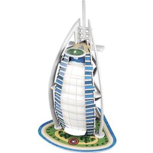 EXPLORA SCIENCES EXPLORA - Burj al Arab - Puzzle 3D - 540018-17 Pezzi - Monumento - Livello 2 - Senza Colla né Forbici - Educativo - Emirati Arabi Uniti - Gioco di Costruzione - Regalo - Modellino - 5 Anni