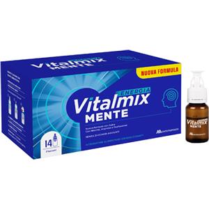 Montefarmaco Vitalmix Mente - Integratore per Funzionamento del Sistema Nervoso e Funzione Psicologica, 14 Flaconcini