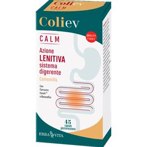Erba Vita Coli Ev Calm - Integratore per il Benessere Intestinale con Boswellia, Camomilla e Melissa - 45 Capsule