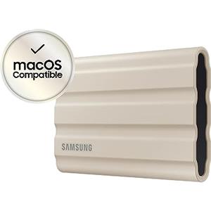 Samsung MU-PE2T0K/EU T7 Shield SSD Portatile da 2TB, USB 3.2 Gen.2, beige, compatibile con Mac, iPhone e iPad
