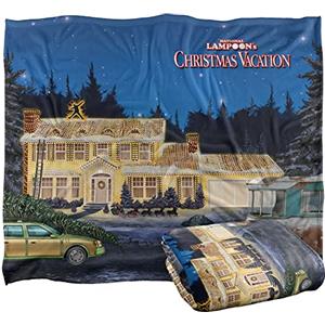 LOGOVISION CHRISTMAS VACATION Coperta super morbida al tatto per le vacanze natalizie, 152 x 127 cm