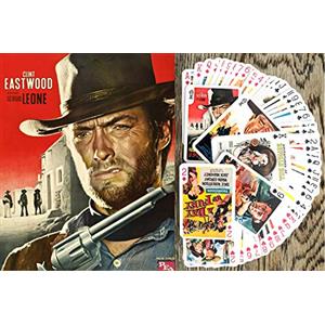 FLONZGIFT Spaghetti Western, carte da gioco (mazzo da poker 54 carte) Vintage Western Movie Poster Wild West