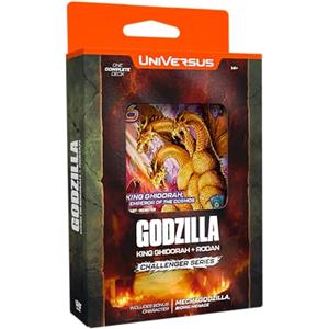UniVersus Godzilla Challenger Series - King Ghidorah & Rodan Deck - 2 mazzi di personaggi, pronto per giocare, gioco di carte da costruzione, licenza, giochi UVS