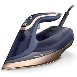 Philips Ferro da Stiro a Vapore Serie Azur 8000, 3000 W, Vapore Continuo 85 g/mi