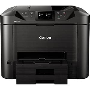 Canon Maxif MB5450 Stampante Multifunzione Inkjet, 24 ipm in Bianco e Nero, 15.5 ipm a Colori, 600 x 1200 dpi, Nero/Antracite
