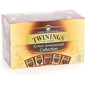 Twinings Tè Neri Aromatizzati Collection 5 Gusti, 20 Bustine