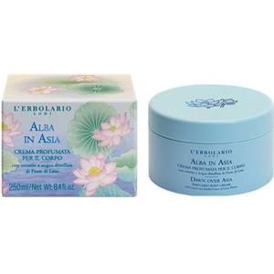 L'Erbolario Crema Corpo Profumata Alba in Asia 250ml - Idratante e Nutriente con Fiore di Loto e Riso, Senza Siliconi