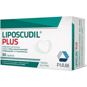 PIAM FARMACEUTICI SpA Liposcudil Plus - Integratore per il colesterolo - 30 Capsule
