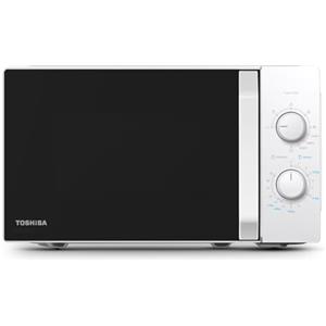 Toshiba MW2-MG20P(WH) 3-in-1 Forno Microonde Grill Combinato, 20 L, 5 Livelli di Potenza Regolabili, Timer, 800 W, Grill 1000 W, Bianco