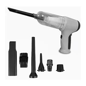 EMPOTEC Aspirabriciole Ricaricabile Potente 120W Aspirapolvere Portatile Compatto Forte Aspiratore e Soffiatore Aria Compressa Pompa per Gonfiare Senza Fili Auto Camper Casa PC Kit Accessori