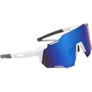 YQBFTC Occhiali da Sole Sportivi Polarizzati, Occhiali da Sole da Ciclismo Antivento UV400 Uomo e Donna per Motociclismo,Veloci,Corsa,Sci,Alpinismo