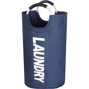 XIKAYA Ceste per la Biancheria, 90L Grandi Cesta del Bucato, Cesto portabiancheria pieghevole, Cesto per Bucato in Tessuto Oxford, Ceste Cesta Bucato Sporco per biancheria, vestiti (blu)