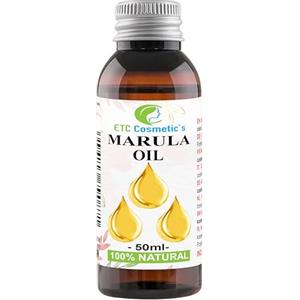 ETC Cosmetic`s Olio di Marula, 50 ml | Biologico | Olio di bellezza per viso e capelli | Pressato a freddo, 100% naturale | Formula antietà - Non raffinata
