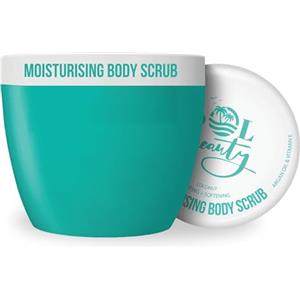 Sol Beauty Scrub corpo, scrub allo zucchero idratante e ammorbidente al cocco con olio di cocco, olio di argan e vitamina E, scrub corpo esfoliante idratante vegano 300 g